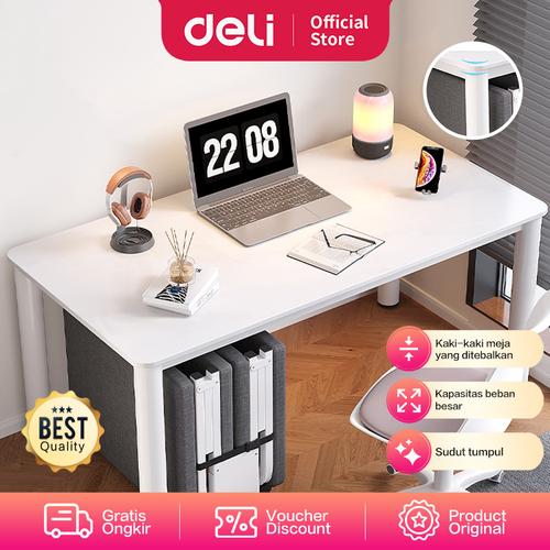 [EZO.7000471] Deli Meja Kerja / Meja Belajar / Office Table 100cm Putih Besar E91514