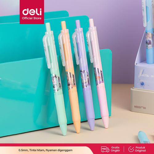[EZO.7000476] Deli Pulpen Gel / Gel Pen 0.5mm Desain Kartun SA116