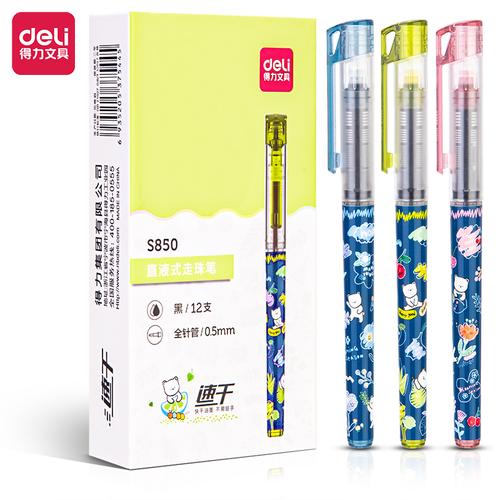 [EZO.7000477] Deli Pulpen Roller / Roller Pen 0.5mm Kapasitas Tiinta 1100 meter S850