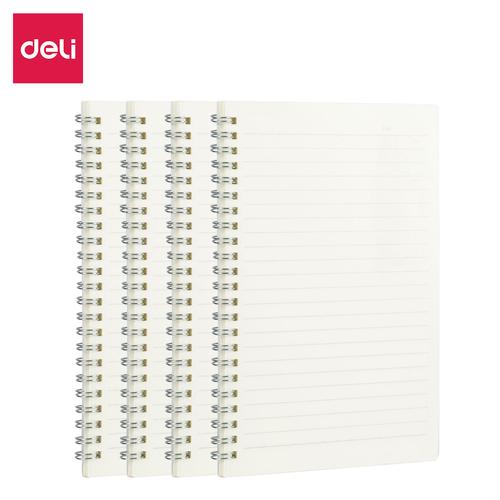 [EZO.7000504] Deli Transparent Spiral Notebook Buku Tulis Catatan Spiral ELPX560
