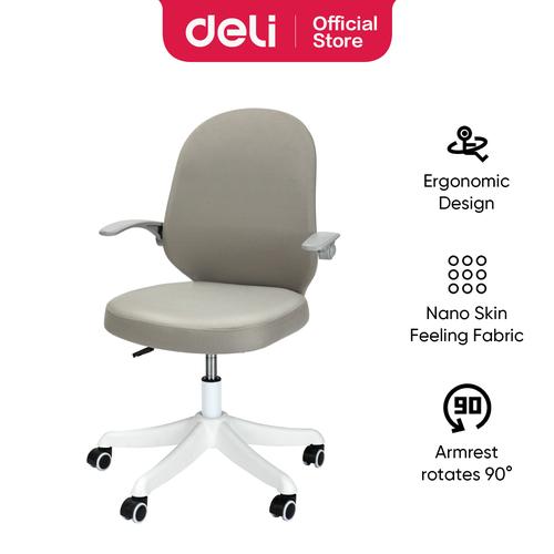 [EZO.7000518] Deli Office Chair Kursi Kerja Kantor Kursi Staff Bentuk Bulat E4942