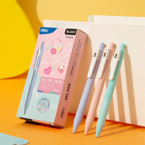[EZO.7000528] Paket Gel Pen 0.5mm Hitam dan Warna