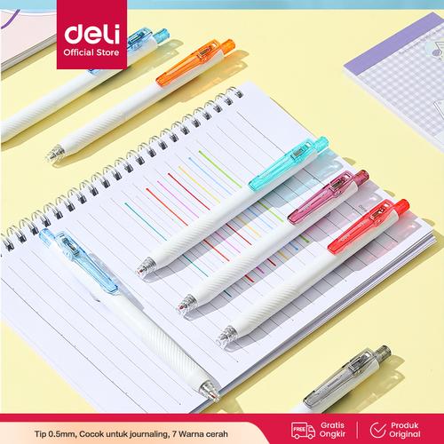 [EZO.7000529] Deli Color Gel Pen / Pulpen Gel Warna 0.5mm EG22