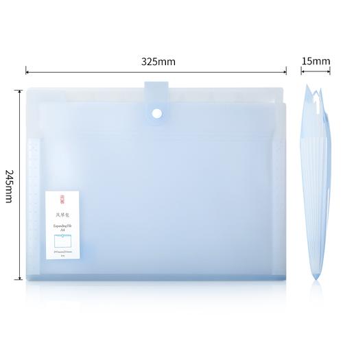 [EZO.7000539] Deli Expanding File / Map Dokumen Harmonika A4 8 Pembagi Anti Air 5735