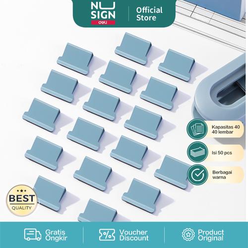 [EZO.7000540] Nusign Fastener Clip Isi Penjepit Kertas Binder Clip Otomatis NS086