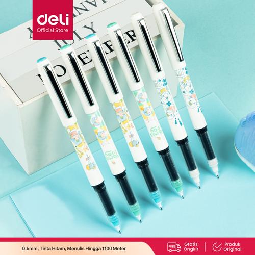 [EZO.7000541] Deli Roller Pen / Roller Gel Pen / Pulpen Roller Lucu 0.5mm S1620