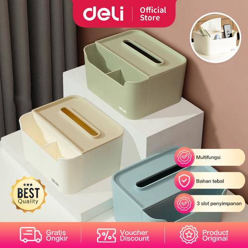 [EZO.7000547] Deli Tissue Box / Tempat Tissue Warna Pastel Multifungsi PJ100
