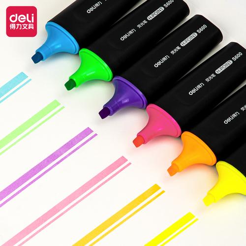 [EZO.7000557] Deli Highlighter Penanda 5 Warna Neon Cerah ES600