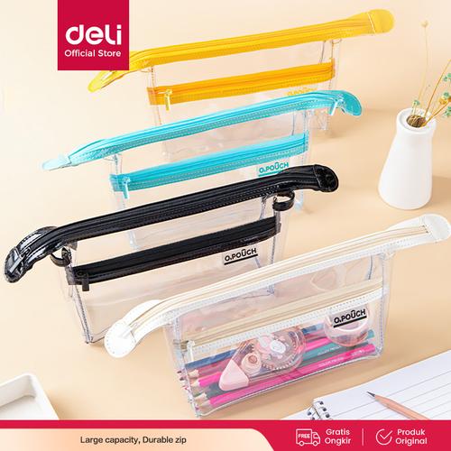 [EZO.7000858] Deli Pencil Pouch Tempat Pensil Penyimpanan Besar Design Menarik 67XXX