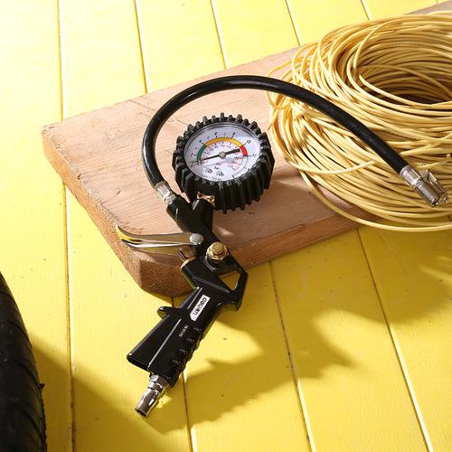 [EZO.7000900] Deli Tire Pressure Gauge / Alat Pengukur Tekanan Angin 220psi DL8530
