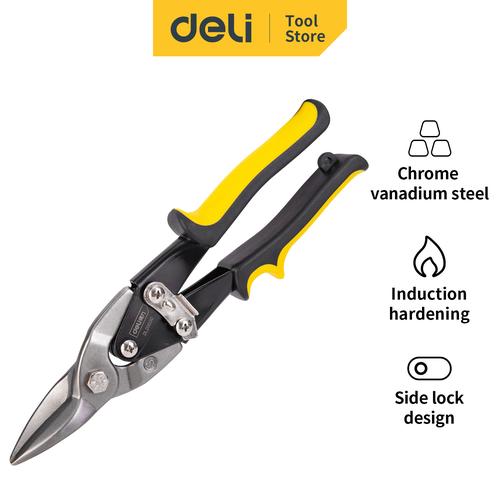[EZO.7000996] Deli Aviation Snip /Gunting Seng 10 inch PVC+Chrome DL20030