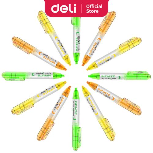 [EZO.7001077] Deli Highlighter Cetek Ujung tip 1-4 mm Tinta tidak beracun EU355X0