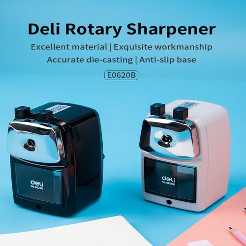 [EZO.7001458] Deli E0620 Rautan Meja-Metal Rotary Pencil Sharpener