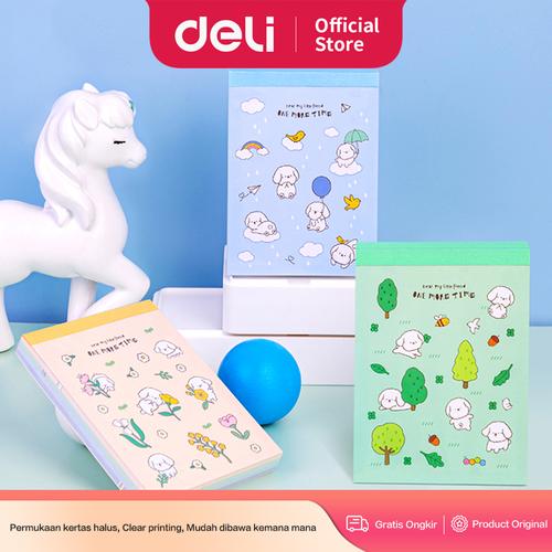 [EZO.7001597] Deli Memo Kecil / Note Pads 75*102mm 21718