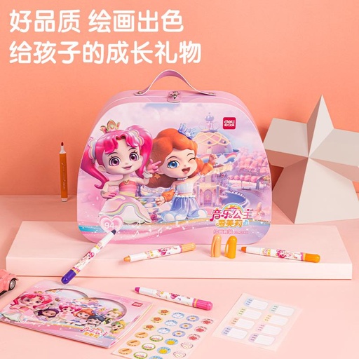 [EZO.7001647] Deli School Art Set / Set Alat Mewarnai Anak 94pcs Super Lengkap 75411