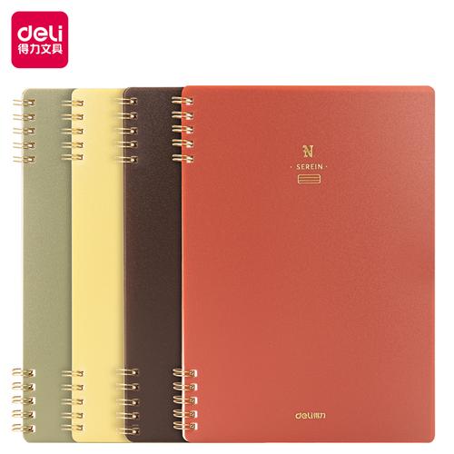 [EZO.7001653] Deli Buku Catatan Jilid Spiral Spiral Notebook A5 50 Lembar GLPA550