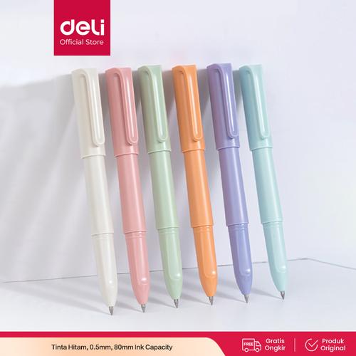 [EZO.7001657] Deli Pulpen Bolpoin / Pena / Ballpoint Pen 0.5 mm Tinta Hitam S189