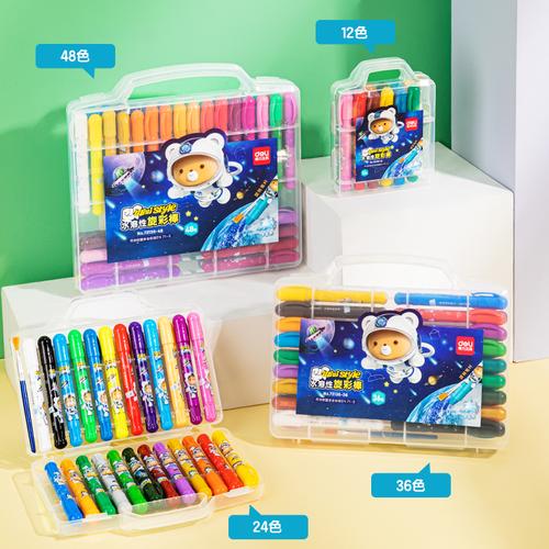 [EZO.7001666] Deli Krayon / Oil Pastel / Crayon Anti Kotor Free Kuas 72136