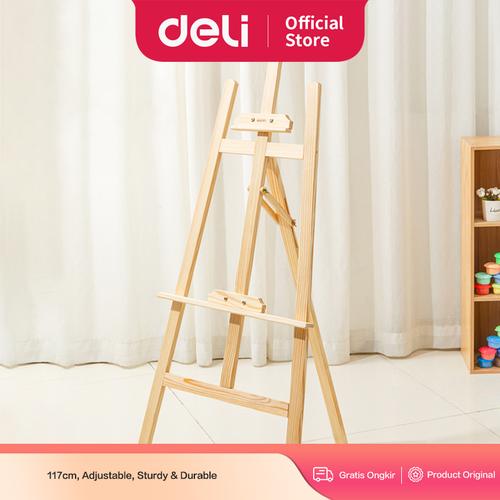 [EZO.7001667] Deli Easel / Stand Kayu / Tripod Lukis 117 CM Kokoh 73911
