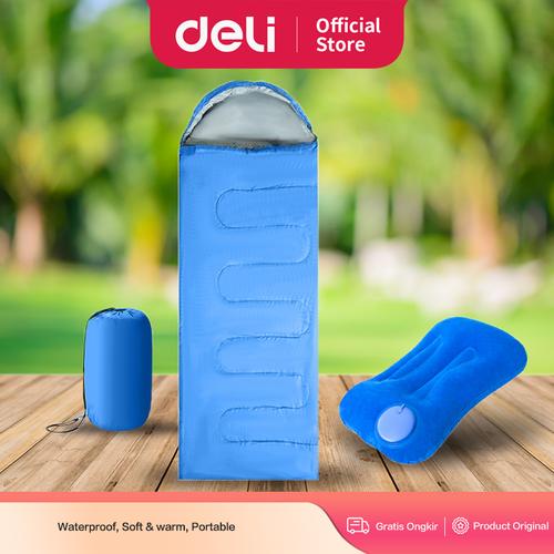 [EZO.7001676] Deli Spanspace Sleeping Bag Dengan Bantal / Kantong Tidur VS4031