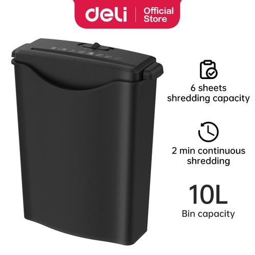 [EZO.7001679] Deli Mesin Penghancur Kertas Otomatis / Paper Shredder 6lbr ET101SC