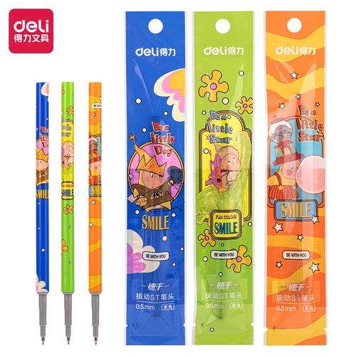 [EZO.7001706] Deli Isi Pulpen Gel / Gel Pen REFILL 0.5 mm Tinta Hitam SE1XX 12PCS
