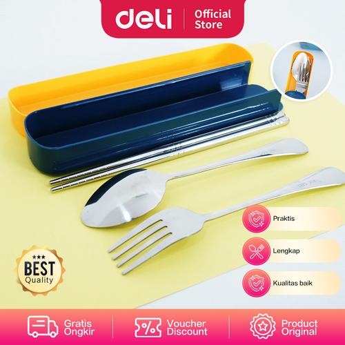 [EZO.7001715] Deli Set Alat Makan /Sendok Garpu /Cutlery Set Stainless Steel J0134X