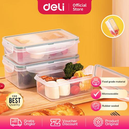 [EZO.7001732] Deli Kotak Makan Plastik Bekal / Penyimpanan Makanan Anti Tumpah LM82X