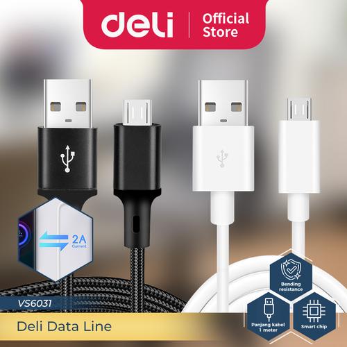[EZO.7001764] Deli Aoka Kabel Data / Kabel USB / Micro USB Cable Panjang 1 m VS603X