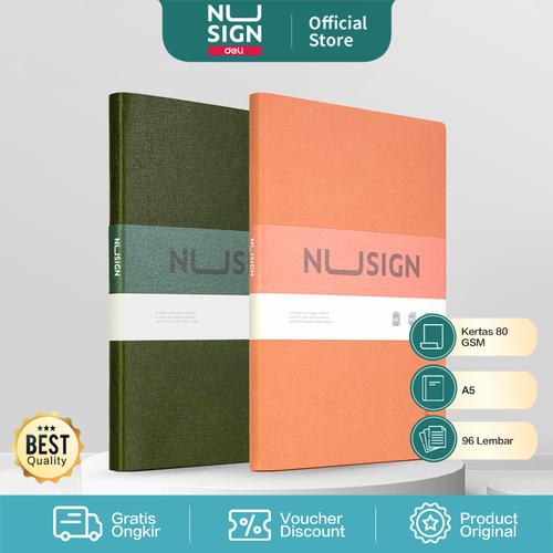 [EZO.7001774] Nusign Buku Catatan Sampul Kulit Planner Agenda Leather Cover NS262