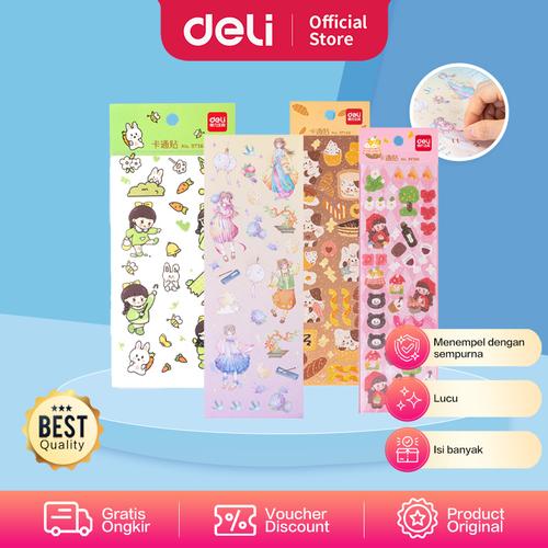 [EZO.7001784] Deli Stiker Hias / Sticker Lucu Berbagai Desain BT1XX