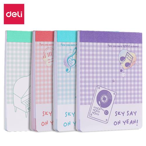 [EZO.7001821] Deli Kertas Memo / Note Pad Buku Reminder A7 50 Lembar EA614