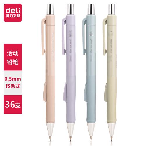 [EZO.7001840] Deli Mechanical Pencil / Pensil Mekanik 0.5mm Pastel Penghapus S1227