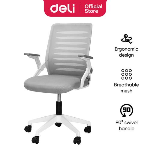 [EZO.7001845] Deli Office Chair / Kursi Kerja Kantor / Kursi Staff Ergonomis E4938