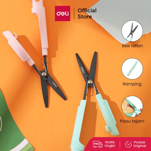 [EZO.7001857] Deli Portable Scissor / Gunting Portabel Lucu CZ506