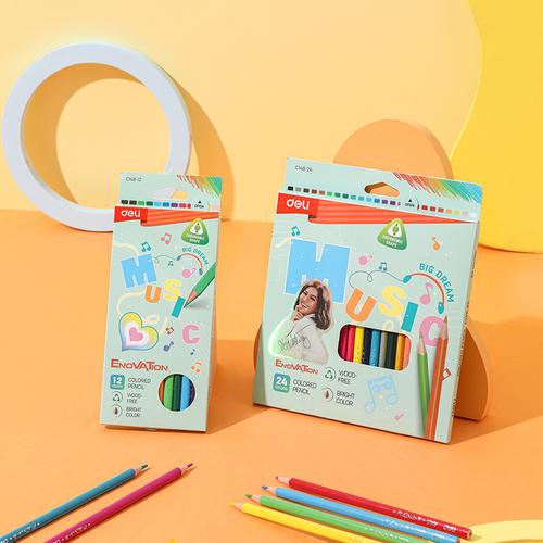 [EZO.7001868] Deli Colored Pencil / Pensil Warna 12 24 Warna CC148