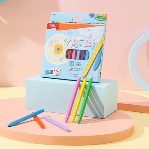 [EZO.7001869] Deli Plastic Magic Crayon / Krayon Plastik CC214