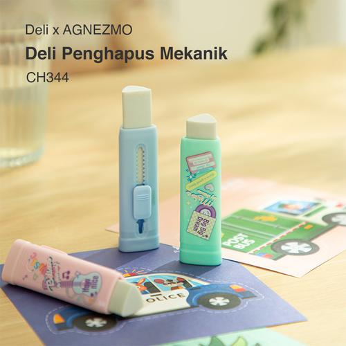 [EZO.7001871] Deli Sliding Eraser / Penghapus Mekanik CH343