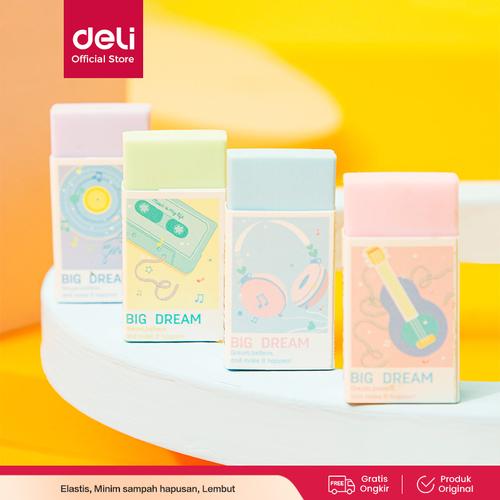 [EZO.7001872] Deli Pencil Eraser Penghapus Elastis Macaroon CH343