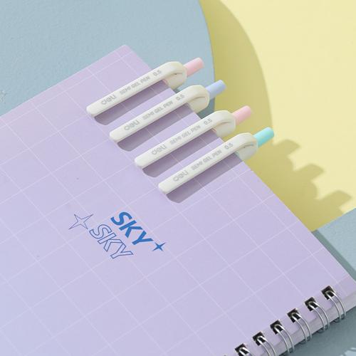 [EZO.7001882] Deli Semi Gel Pen / Pulpen Semi Gel 0.5mm CQ185-BK