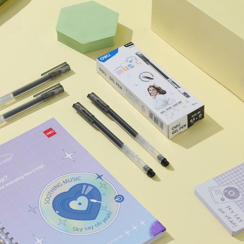 [EZO.7001884] Deli Gel Pen / Pulpen Gel 0.5mm CG20-BK
