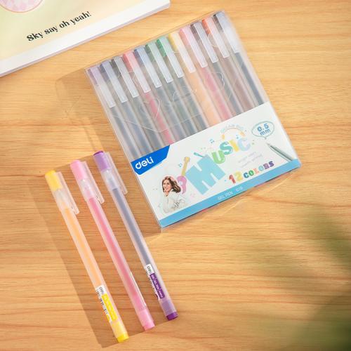 [EZO.7001885] Deli Color Gel Pen / Pulpen Gel 12 Warna CG19