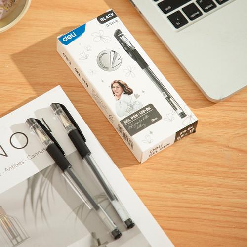 [EZO.7001886] Deli Gel Pen / Pulpen Gel 0.5mm CG18-BK