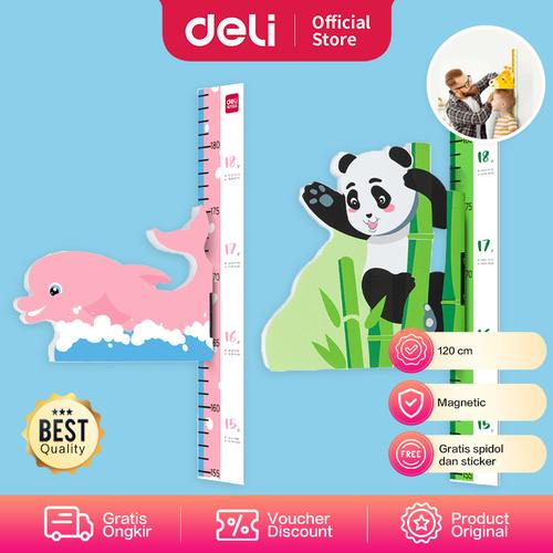 [EZO.7001899] Deli Wall Measuring Sticker / Pengukur Tinggi Badan Anak Magnet JF32X