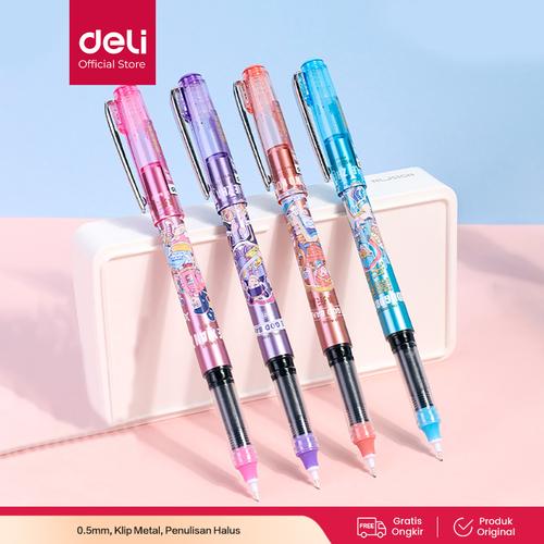 [EZO.7001912] Deli Roller Pen / Roller Gel Pen / Pulpen Roller Kartun 0.5mm S1660