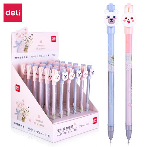 [EZO.7001916] Deli Gel Pen / Pulpen Gel Kartun 0.38mm Tinta Hitam A562