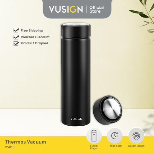 [EZO.7002060] Deli Tempat Minum Termos 500ML Menahan Suhu Hingga 8 Jam VS810-BK