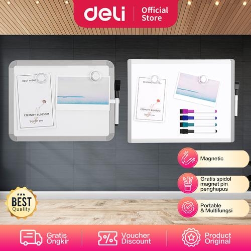 [EZO.7002128] Deli Vusign Magnet Whiteboard / Papan Tulis Magnet Gantung VS00XA