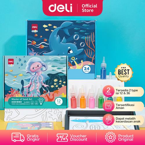 [EZO.7002136] Deli Sand Painting / Lukisan Pasir 12 Warna Tersertifikasi Aman 83623