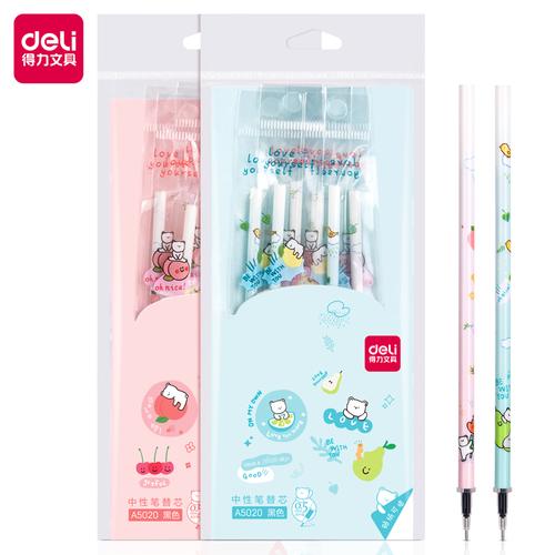 [EZO.7002216] Deli Gel Pen Refill / Isi Ulang Pulpen Gel Lucu 0.5 Tinta Hitam A5052